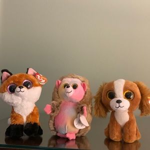 Ty Beanie Boo - Slick, Pinecone and Tala NWT